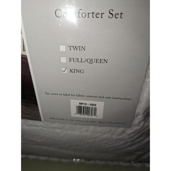 MADISON PARK BISMARCK KING COMFORTER SET PLUSH Faux Fur Bedspread and Shams - Picture 9 of 10